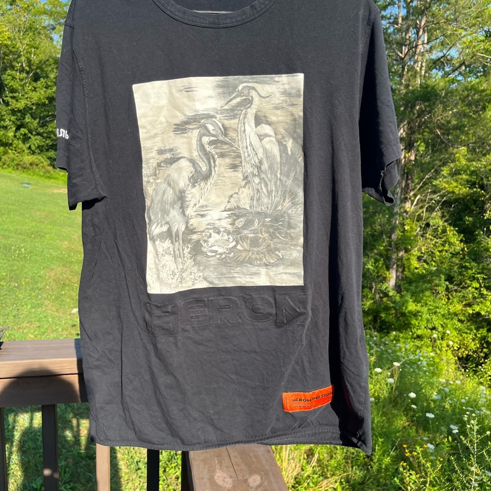 Heron Preston Black Graphic Tee